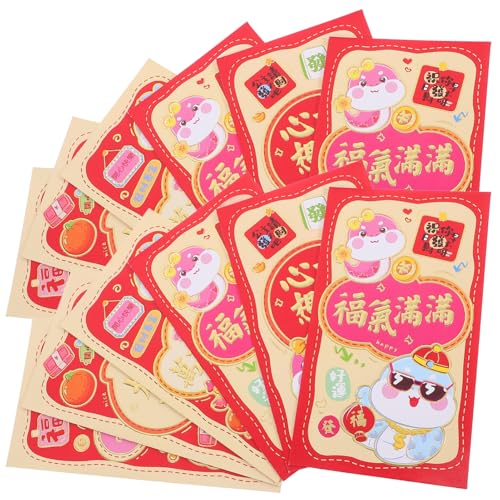 EXCEART 30 Stück Lai Feng Sternzeichen rotes Paket Tierkreis Umschlag zum Mondneujahr Maskottchen-Umschlag Frühling Geldbeutel roter Umschlag Geldumschläge Papier EXCEART 30 Stück Lai Feng Sternzeichen rotes Paket Tierkreis Umschlag zum Mondneujahr Maskottchen-Umschlag Frühling Geldbeutel roter Umschlag Geldumschläge Papier von EXCEART