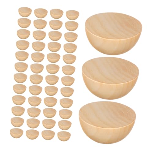 EXCEART 300 Stück Halbrunde Holzperlen Naturbelassen Unbemalt Halbe Holzkugeln für DIY Bastelprojekte Erwachsene Natürliche Holzstruktur Kreative Dekoration EXCEART 300 Stück Halbrunde Holzperlen Naturbelassen Unbemalt Halbe Holzkugeln für DIY Bastelprojekte Erwachsene Natürliche Holzstruktur Kreative Dekoration von EXCEART