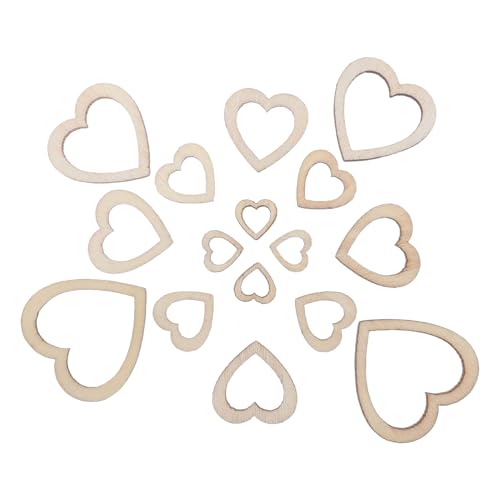 EXCEART 300 Stück Unvollendete Naturholz Herzformen für Hochzeiten Bastelprojekte und Valentinstag Dekorationen EXCEART 300 Stück Unvollendete Naturholz Herzformen für Hochzeiten Bastelprojekte und Valentinstag Dekorationen von EXCEART