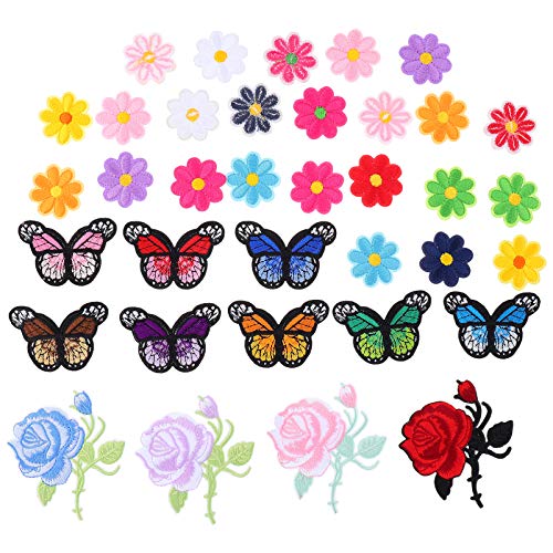 EXCEART 36 Stück Schmetterlings Rosen Patch Kleidung Für Patches Kleidung Bekleidungszubehör Schmelzaufkleber Blumen Stoff Patch Stickerei Aufkleber Aufnäher Stoff Zubehör Muster EXCEART 36 Stück Schmetterlings Rosen Patch Kleidung Für Patches Kleidung Bekleidungszubehör Schmelzaufkleber Blumen Stoff Patch Stickerei Aufkleber Aufnäher Stoff Zubehör Muster von EXCEART