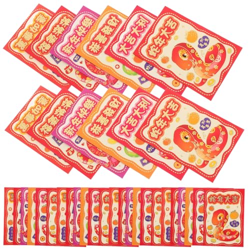 EXCEART 36 Stück Teiliges Rote Umschläge für Chinesische Neujahr Geldgeschenkumschläge mit Schlangen für Frühlingsfest für Geldgeschenke und Feierlichkeiten EXCEART 36 Stück Teiliges Rote Umschläge für Chinesische Neujahr Geldgeschenkumschläge mit Schlangen für Frühlingsfest für Geldgeschenke und Feierlichkeiten von EXCEART