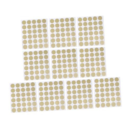 EXCEART 360 Stück Goldene Selbstklebende Rubbellose Aufkleber Runde Scratch Off Sticker für DIY Belohnungskarten Spiele und Bastelprojekte EXCEART 360 Stück Goldene Selbstklebende Rubbellose Aufkleber Runde Scratch Off Sticker für DIY Belohnungskarten Spiele und Bastelprojekte von EXCEART