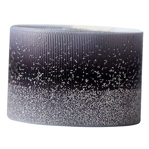 EXCEART 38 Mm Dehnbares Glitzer-ripsband Mit Schwarzem Farbverlauf Für Dekorationen Blumenarrangements Partyzubehör EXCEART 38 Mm Dehnbares Glitzer-ripsband Mit Schwarzem Farbverlauf Für Dekorationen Blumenarrangements Partyzubehör von EXCEART