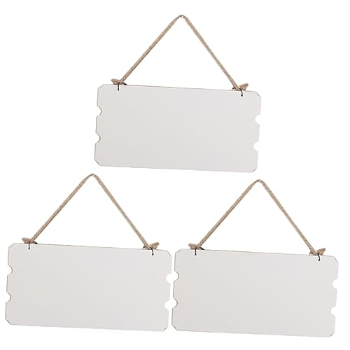 EXCEART 3stücke Hängendes Unfertiges Holzschild Leere Holztafel Für Kreative Bastelprojekte Zur Individuellen Gestaltung Für Hochzeiten Zuhause Garten Und Mehr von EXCEART