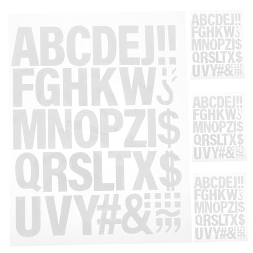 EXCEART 4 Blätter Bügelbuchstaben Textilien Heat Transfer Letters zum Aufbügeln für Kleidung Rucksäcke Hüte DIY Personalisierung Langlebig Einfach Anzuwenden Vielseitig Kompatibel von EXCEART