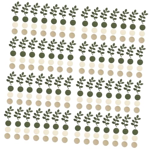 EXCEART 4 Packungen Blätter Rund Konfetti Tischkonfetti Für Die Babyparty Grünes Tischkonfetti Tische Für Partys Eukalyptus-tischkonfetti Esstischdekoration Blatt Schreibtisch Papier Braut von EXCEART