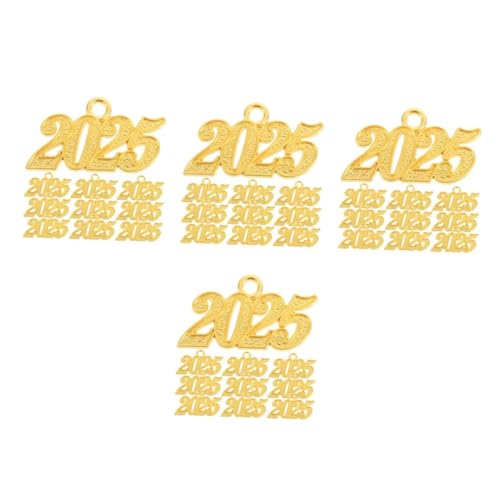EXCEART 4 Sätze Abschluss-quastenanhänger Tischkalender 2025 Kinderdekoration Party Dekoration Abschluss Abschluss-cosplay Abschlusskleid Und Mütze Metall Golden 10 Stück * 4 EXCEART 4 Sätze Abschluss-quastenanhänger Tischkalender 2025 Kinderdekoration Party Dekoration Abschluss Abschluss-cosplay Abschlusskleid Und Mütze Metall Golden 10 Stück * 4 von EXCEART