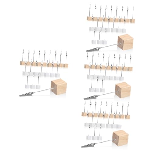 EXCEART 4 Sätze Vertikaler Zettelhalter Aus Holz Tischkartenhalter Inhaber Stand Bildhalter Clipshalter Empfangsbedarf Tischfotohalter Staffeleiständer Zum Ausstellen Fotoclip 20 Stück * 4 EXCEART 4 Sätze Vertikaler Zettelhalter Aus Holz Tischkartenhalter Inhaber Stand Bildhalter Clipshalter Empfangsbedarf Tischfotohalter Staffeleiständer Zum Ausstellen Fotoclip 20 Stück * 4 von EXCEART