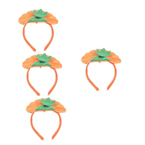 EXCEART 4 Stück Halloween-Kürbis-Stirnband Cosplay-Kostüm-Stütze gruselig Kopfbedeckung halloween haarschmuck haarschmuck halloween Haarpflegezubehör Cosplay-Kostüm-Requisiten Stoff von EXCEART