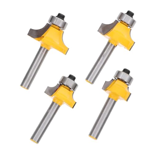EXCEART 4 Stück Rundfräser Teilig für Holzverarbeitung Hochwertige Hartmetall Router Bits für Präzise Kantenbearbeitung und Diy Projekte für Hobbyisten EXCEART 4 Stück Rundfräser Teilig für Holzverarbeitung Hochwertige Hartmetall Router Bits für Präzise Kantenbearbeitung und Diy Projekte für Hobbyisten von EXCEART