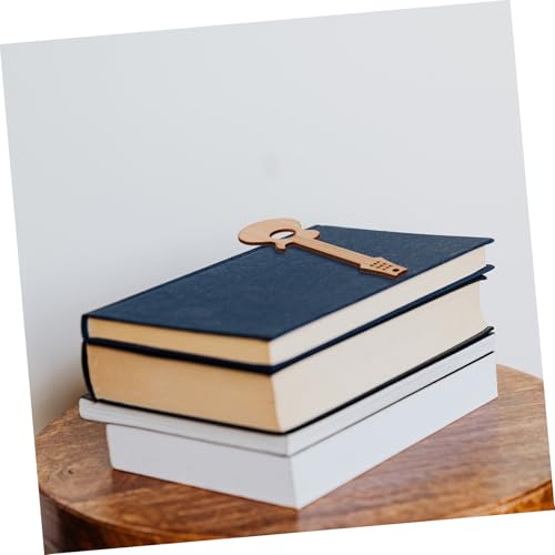EXCEART 4 Stück Teiliges Bambus Lesezeichen Gitarre Form Kreative Langlebige Buchmarker aus Robustem Bambus Lustige Geschenkidee für Buchliebhaber Dekorative Seitenmarkierer von EXCEART