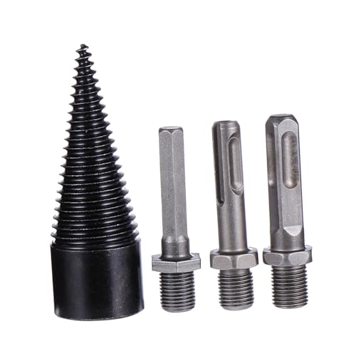 EXCEART 4 Stück Teiliges Holzspalter Bohrkegel Set aus Robustem Integrierte Konstruktion Rutschfeste Nut für Komfortables Arbeiten Vielseitig Einsetzbar für Holzspaltung bei Haushalt EXCEART 4 Stück Teiliges Holzspalter Bohrkegel Set aus Robustem Integrierte Konstruktion Rutschfeste Nut für Komfortables Arbeiten Vielseitig Einsetzbar für Holzspaltung bei Haushalt von EXCEART