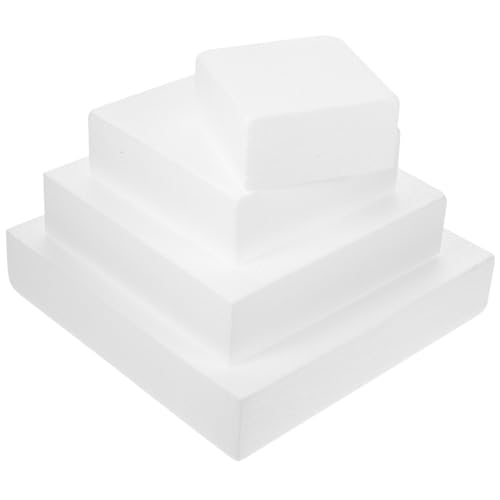 EXCEART 4 Stücke Platz Kuchen Formen Polystyrol Kuchen für Backen Praxis Rotierenden Ständer Enthalten EXCEART 4 Stücke Platz Kuchen Formen Polystyrol Kuchen für Backen Praxis Rotierenden Ständer Enthalten von EXCEART