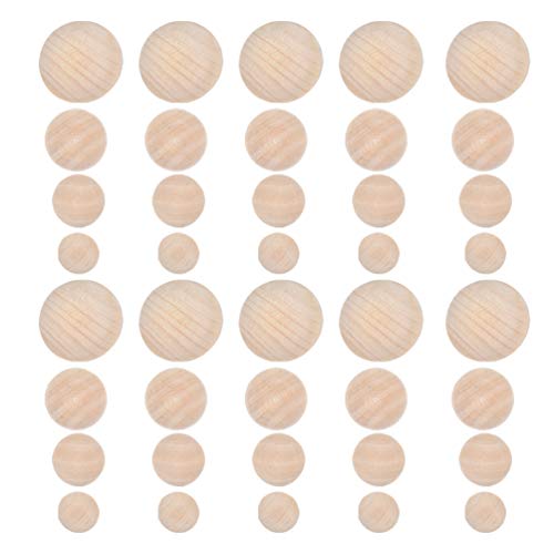 EXCEART 40 Stück Holz Unvollendete Kugel Perlen Halbrunde Perlen DIY Carving Malerei Naturholz Perlen für Makramee Girlande Bauernhaus 40Mm 20Mm 25Mm 30Mm EXCEART 40 Stück Holz Unvollendete Kugel Perlen Halbrunde Perlen DIY Carving Malerei Naturholz Perlen für Makramee Girlande Bauernhaus 40Mm 20Mm 25Mm 30Mm von EXCEART