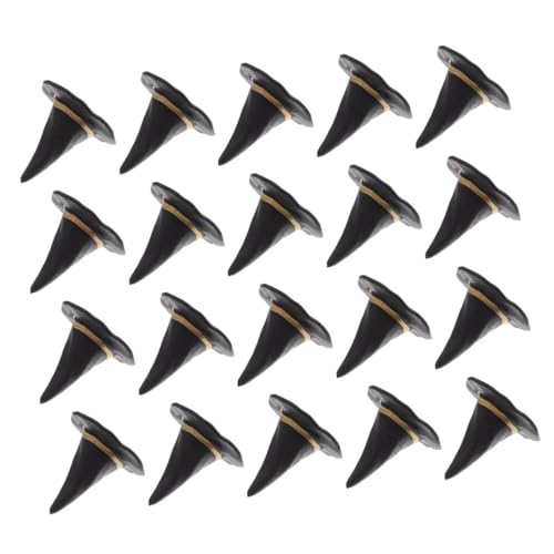 EXCEART 40 Stück Mini Hexenhüte aus Schwarzem Kunststoff Halloween Deko für DIY Basteln Puppenhaus Elfen Figuren Party Zubehör für Halloween Feier Vielseitige Mini Zauberer Hüte von EXCEART