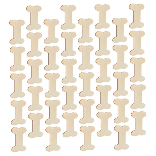 EXCEART 40 Stück Unlackierte Holz Hundeknochen zum Basteln Diy Holzanhänger für Kreative Projekte Personalisierbare Holzchips Unbedenkliches Material für Dekorationen EXCEART 40 Stück Unlackierte Holz Hundeknochen zum Basteln Diy Holzanhänger für Kreative Projekte Personalisierbare Holzchips Unbedenkliches Material für Dekorationen von EXCEART