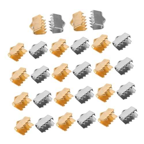 EXCEART 40 Stück -band-endverschluss, Spitzenklemme, Kordel-endverschlüsse, Bandverschlüsse, Schnallen Zur Schmuckherstellung EXCEART 40 Stück -band-endverschluss, Spitzenklemme, Kordel-endverschlüsse, Bandverschlüsse, Schnallen Zur Schmuckherstellung von EXCEART