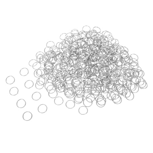 EXCEART 400 Stück Offene Biegeringe: 10 Mm, Schmuck-diy-beschläge Für, Armbandherstellung, Ohrringherstellung, Halskettenreparatur, Bastelprojekt, Silber von EXCEART