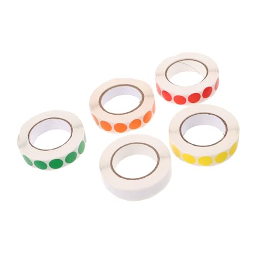 EXCEART 5 Rollen Mit Kleinen Runden Klebepunkten: Blanko-aufkleber, Diy-etiketten Zum Beschriften, Basteln, Organisieren – Stark Haftender Aufkleber EXCEART 5 Rollen Mit Kleinen Runden Klebepunkten: Blanko-aufkleber, Diy-etiketten Zum Beschriften, Basteln, Organisieren – Stark Haftender Aufkleber von EXCEART