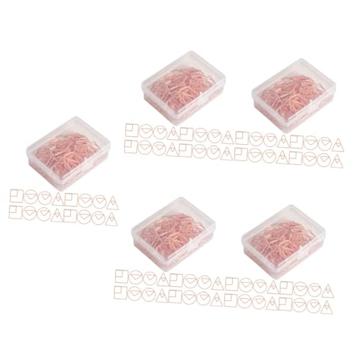 EXCEART 5 Sätze Geformte Büroklammer Büroklammern Mittel Goldene Büroklammern Lustige Papierclips Büroklammern Klemmen Schul- Und Bürobedarf Miniclips Das Büro Rose Gold Eisen 60 Stück * 5 EXCEART 5 Sätze Geformte Büroklammer Büroklammern Mittel Goldene Büroklammern Lustige Papierclips Büroklammern Klemmen Schul- Und Bürobedarf Miniclips Das Büro Rose Gold Eisen 60 Stück * 5 von EXCEART