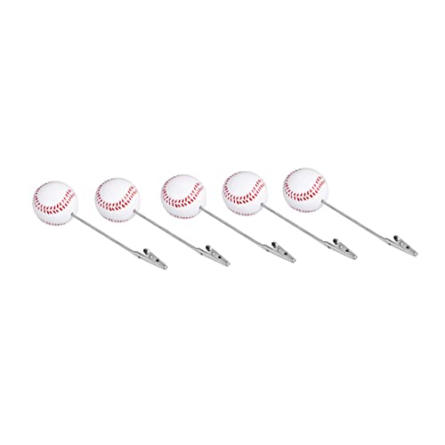 EXCEART 5 Stück Standhalter bürodeko büro dekoration Geschenkidee wedding decor büroklammern Tisch Hochzeit Inhaber steht Gedeckhalter Baseballförmiger Fotohalter Partyclips Fotoclips von EXCEART