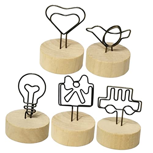 EXCEART 5 Stück Teiliges Tischkartenhalter Kreativen Formen Memo Clips für Hochzeiten Partys Tischdekoration und Stabil und Langlebig EXCEART 5 Stück Teiliges Tischkartenhalter Kreativen Formen Memo Clips für Hochzeiten Partys Tischdekoration und Stabil und Langlebig von EXCEART