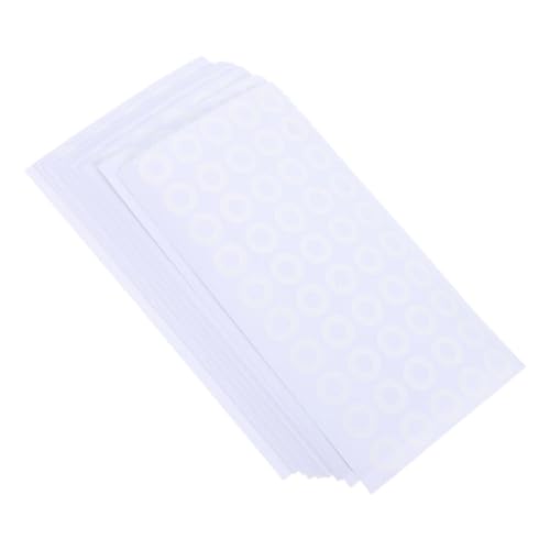EXCEART 50 Blatt Loseblatt Rundlochaufkleber Etiketten Klebeaufkleber Papierlochverstärkungsaufkleber Locheraufkleber Verstärkungspapier Lochaufkleber Pvc Selbstklebend Weiß EXCEART 50 Blatt Loseblatt Rundlochaufkleber Etiketten Klebeaufkleber Papierlochverstärkungsaufkleber Locheraufkleber Verstärkungspapier Lochaufkleber Pvc Selbstklebend Weiß von EXCEART