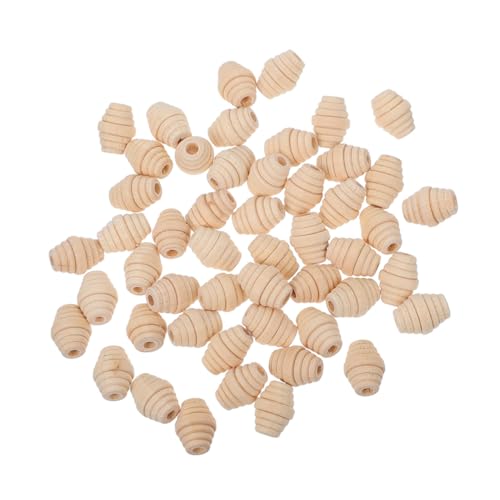 EXCEART 50 Stück Gewinde Oval Holzperlen für Diy Schmuckherstellung Bastelperlen für Kreative Kunsthandwerke und Dekorationen EXCEART 50 Stück Gewinde Oval Holzperlen für Diy Schmuckherstellung Bastelperlen für Kreative Kunsthandwerke und Dekorationen von EXCEART