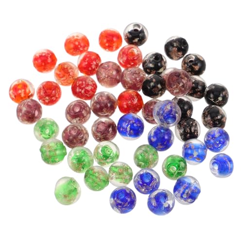 EXCEART 50 Stück Glow in The Dark Glasperlen Runde Leuchtende Lose Spacer Perlen für DIY Schmuck Bastelprojekte Armbänder Halsketten mit Blau Schwarz Grün Rot Lila Mix EXCEART 50 Stück Glow in The Dark Glasperlen Runde Leuchtende Lose Spacer Perlen für DIY Schmuck Bastelprojekte Armbänder Halsketten mit Blau Schwarz Grün Rot Lila Mix von EXCEART