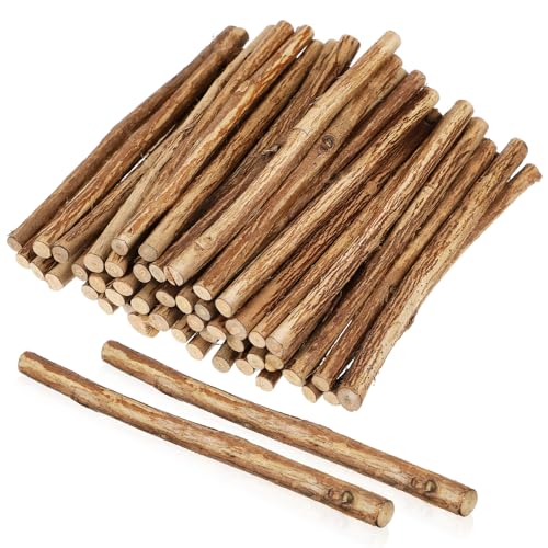 EXCEART 50 Stück Holzstäbe Im Naturstil Baumstämme Lange Stäbe Holzdübelstangen Rustikale Festival-Wohndekorationen von EXCEART