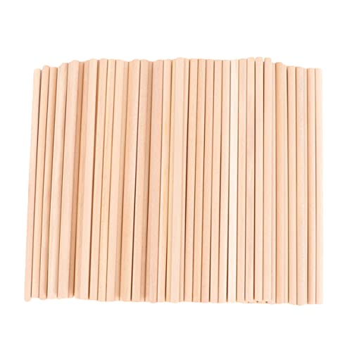 EXCEART Erstellen Sie Ihre Originalmodelle 50 Stück Holzstäbchen Bastelstäbchen Glatter Griff Für Projekte von EXCEART