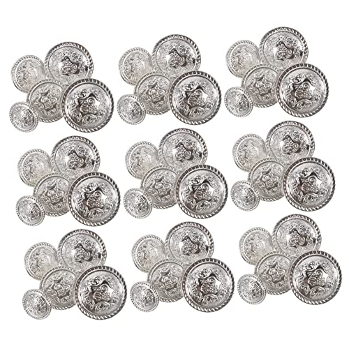 EXCEART 50stücke Vintage Metallknöpfe Für Anzüge Blazer Und -projekte Robuste Langlebige Knöpfe Für Kleidung Und Bastelarbeiten von EXCEART