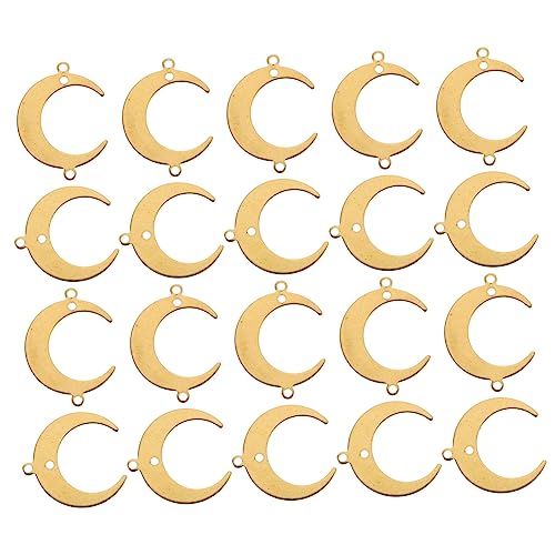 EXCEART 50 Stück Mondform Anhänger Schmuckverbinder Einzigartige Mond Hängescharm Schmuckherstellung Zubehör für Armbänder Ohrringe Diy EXCEART 50 Stück Mondform Anhänger Schmuckverbinder Einzigartige Mond Hängescharm Schmuckherstellung Zubehör für Armbänder Ohrringe Diy von EXCEART