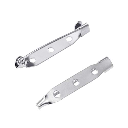 EXCEART 50 Stück Sicherheitsnadeln – Robuste Silberne Nähnadeln Für DIY-Bastelprojekte 4.0 cm Metallverschluss Für Kleidung Und Accessoires von EXCEART