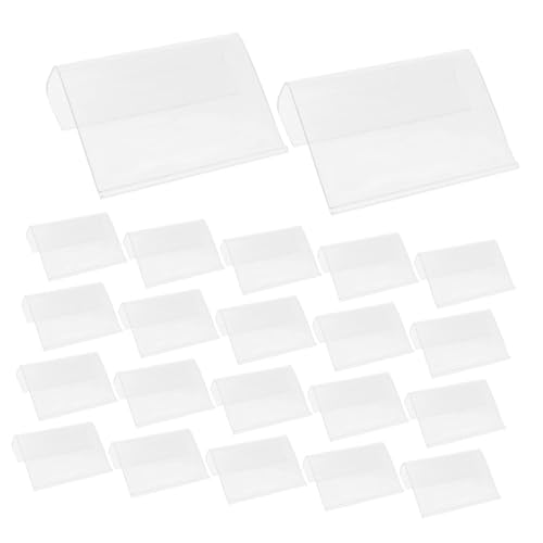 EXCEART 50 Stück Transparente Etikettenclips: Regalschildhalter Für Den Einzelhandel, Supermarkt Und Die Lagerung Zu Hause, Wiederverwendbare Drahtregal-etikettenhalter EXCEART 50 Stück Transparente Etikettenclips: Regalschildhalter Für Den Einzelhandel, Supermarkt Und Die Lagerung Zu Hause, Wiederverwendbare Drahtregal-etikettenhalter von EXCEART