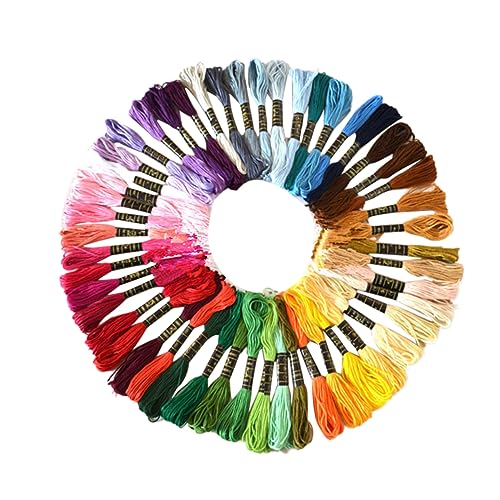 EXCEART 50stücke Stickgarn Verschiedenen Farben Geeignet Für Kreuzstich Handarbeit Und Bastelprojekte Aus Seidigem Polyester EXCEART 50stücke Stickgarn Verschiedenen Farben Geeignet Für Kreuzstich Handarbeit Und Bastelprojekte Aus Seidigem Polyester von EXCEART