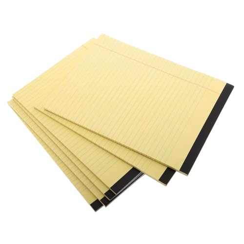 EXCEART 6 Stück Notebook -notizblock College -vorräte Planer Zu Tun Liniertes Notizbuch Mini-notizblöcke Besprechung Notizblock Lehrernotizbuch Roher Holzstoff Yellow von EXCEART