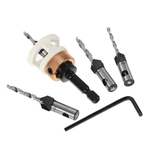 EXCEART 6 Stück Senkbohrer Bohrer Set langlebiger Bohrer Präzisionsbohrer für Holz praktische Holzwerkzeuge Holzbearbeitungswerkzeuge Senker-Tiefenanschlag Holz arbeiten Kohlenstoffstahl EXCEART 6 Stück Senkbohrer Bohrer Set langlebiger Bohrer Präzisionsbohrer für Holz praktische Holzwerkzeuge Holzbearbeitungswerkzeuge Senker-Tiefenanschlag Holz arbeiten Kohlenstoffstahl von EXCEART