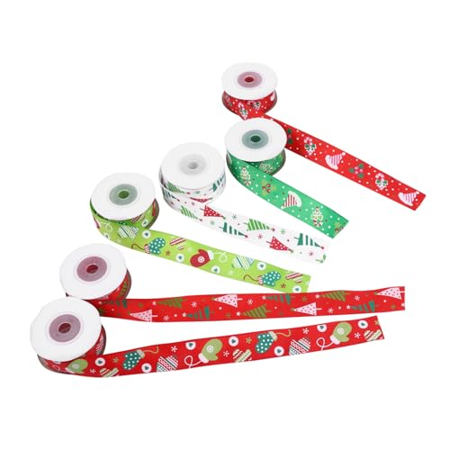 EXCEART 6 Stück Weihnachtsdekorationsband seidenband ribbon weihnachtsbaumband kopfband Geschenkband grün Weihnachtsdekorationen Weihnachtsband Band zum Basteln Festivalband Polyester EXCEART 6 Stück Weihnachtsdekorationsband seidenband ribbon weihnachtsbaumband kopfband Geschenkband grün Weihnachtsdekorationen Weihnachtsband Band zum Basteln Festivalband Polyester von EXCEART