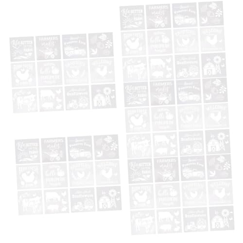 EXCEART 60 Stk Malvorlage Kunstvorlage Zeichnen Kunst Schablone Stabile Zeichenschablone Buchstabenform Schablonen Zum Basteln Von Journalen Brief Pp Kunsthandwerk Weiß Kind von EXCEART