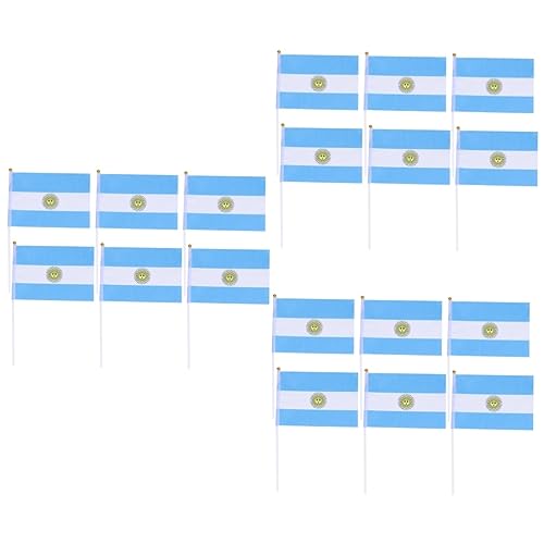 EXCEART 60 Stk handgehaltene Stockfahnen Russische Flagge Aufkleberaufbewahrung Mini schreibtischdeko schreibtisch dekoration Flaggen Argentinien Stockflagge handgehaltene Fahnen Handheld von EXCEART
