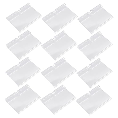 EXCEART 60 Stück Preisetikett Etikettenhalter Wiederverwendbar Schild Party Klein Anzeige Etiketten Für Den Einzelhandel Streifen Zahlen Ausstellungsstand Mit Supermarktpreis Pvc von EXCEART
