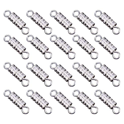 EXCEART 60 Stück Schraubverschlüsse, Drehverschluss, Schraubverschluss, Kordel-Endkappen, Verbinder für selbstgemachte Halsketten, Armbänder, Schmuckherstellung, 15 x 4 mm EXCEART 60 Stück Schraubverschlüsse, Drehverschluss, Schraubverschluss, Kordel-Endkappen, Verbinder für selbstgemachte Halsketten, Armbänder, Schmuckherstellung, 15 x 4 mm von EXCEART