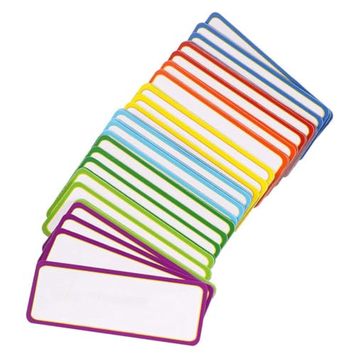 EXCEART 60St magnetisches Typenschild magnetische kühlschrankaufkleber Flexible Magnet-Namensschilder Kühlschrankmagnete kühlschrank magnete Whiteboard Klebeetiketten trocken löschen von EXCEART