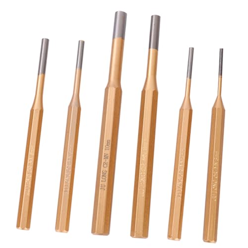 EXCEART 6Stücke Teiliges Kfz Pin Punsch Set Gehärtetem Präzise Schläge für Reparatur für Profis und DIY Enthusiasten Hohe Härte und Zähigkeit von EXCEART