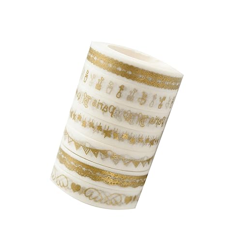 EXCEART 7 Stück Papierklebeband Selber Machen Zeitschriftenaufkleber Scrapbook-aufkleber Klebeband Für Scrapbooking Aufkleber Für Scrapbooking Album Tagebuch Klebeband Bausatz Dünn Golden EXCEART 7 Stück Papierklebeband Selber Machen Zeitschriftenaufkleber Scrapbook-aufkleber Klebeband Für Scrapbooking Aufkleber Für Scrapbooking Album Tagebuch Klebeband Bausatz Dünn Golden von EXCEART