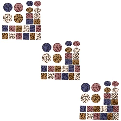 EXCEART 72stücke Leopard Druck Patches Verschleißfeste Aufnäher Für Kleidung Hüte Taschen Reparatur-patches Vielseitige Stoffe Für Heim Und Gewerbegebrauch von EXCEART