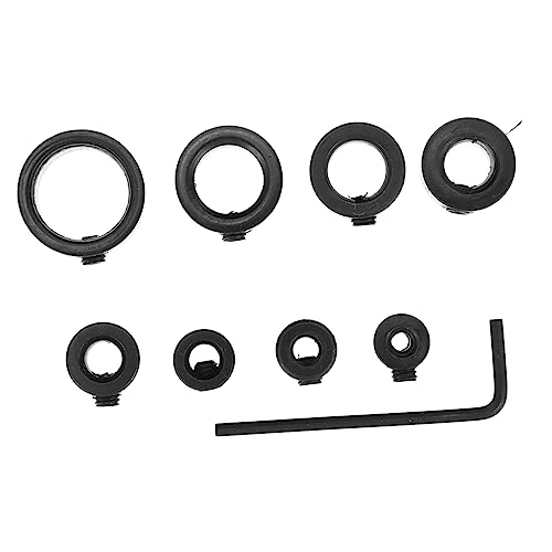 EXCEART 8 Stück Begrenzungsring Schlüssel Bohrerpositionierer Aus Metall Bohrerpositionierer Für Die Holzbearbeitung Bohrer-locator Bohrerring Stahl Mit Hohem Kohlenstoffgehalt Black von EXCEART