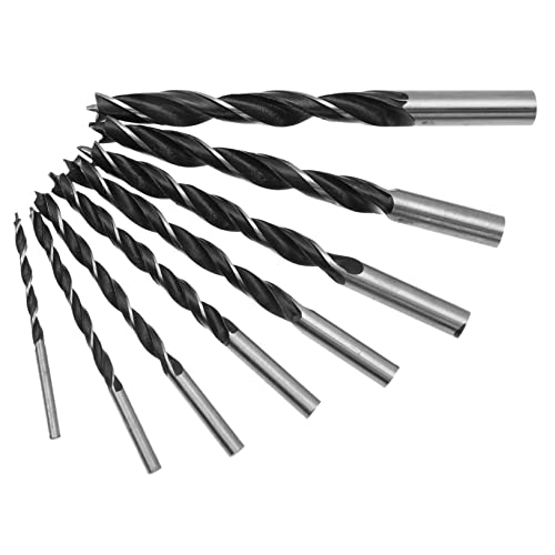 EXCEART 8 Stück Holzbohrer-set Hoch Holzbearbeitung Kleine Bohrer Steinbohrer Metallbohrer Für Stahl Bohrer Für Holz Bohrer Für Kupfer Dreikant Hohe Kobaltbohrer Schwarz Rostfreier Stahl von EXCEART