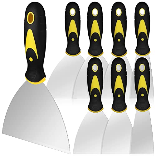 EXCEART 8 Stück Spachtel Teiliges mit Verschiedenen für Trockenbau und Malerarbeiten Ergonomischer Griff und Praktische Aufhängemöglichkeit für Einfache Handhabung von EXCEART
